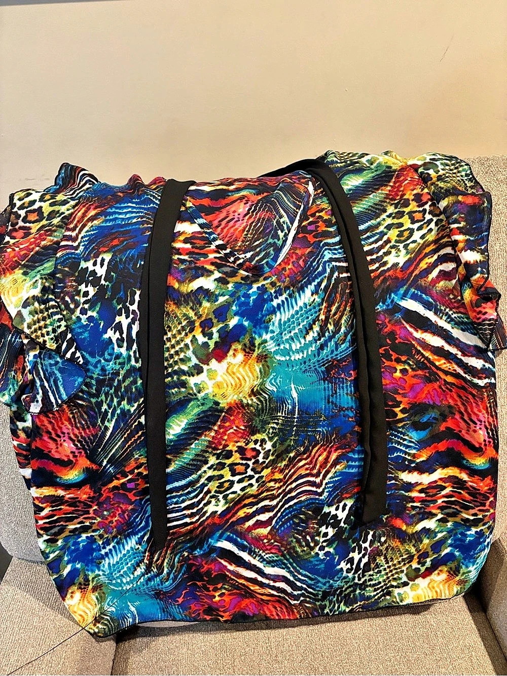 Rainbow Multicolor Tote Like New